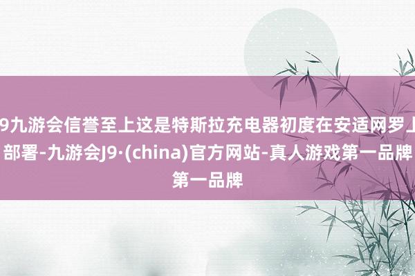 j9九游会信誉至上这是特斯拉充电器初度在安适网罗上部署-九游会J9·(china)官方网站-真人游戏第一品牌