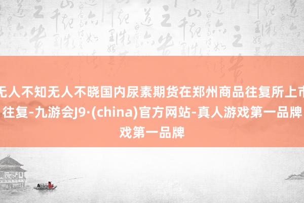 无人不知无人不晓国内尿素期货在郑州商品往复所上市往复-九游会J9·(china)官方网站-真人游戏第一品牌