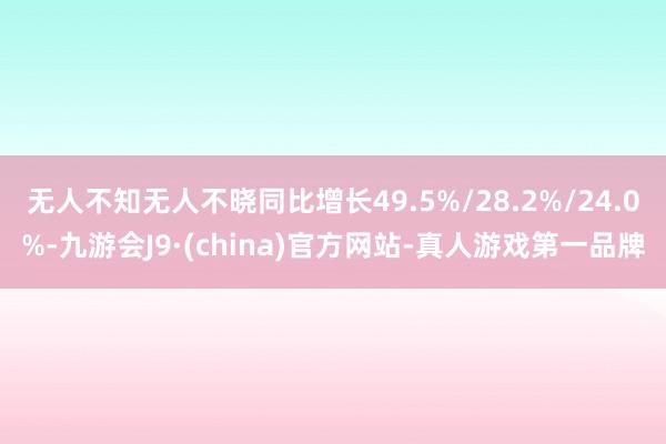 无人不知无人不晓同比增长49.5%/28.2%/24.0%-九游会J9·(china)官方网站-真人游戏第一品牌