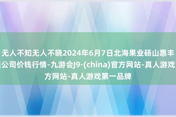 无人不知无人不晓2024年6月7日北海果业砀山惠丰市集有限公司价钱行情-九游会J9·(china)官方网站-真人游戏第一品牌