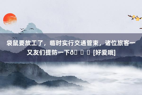 袋鼠要放工了，临时实行交通管束，诸位旅客一又友们提防一下😂[好爱哦]