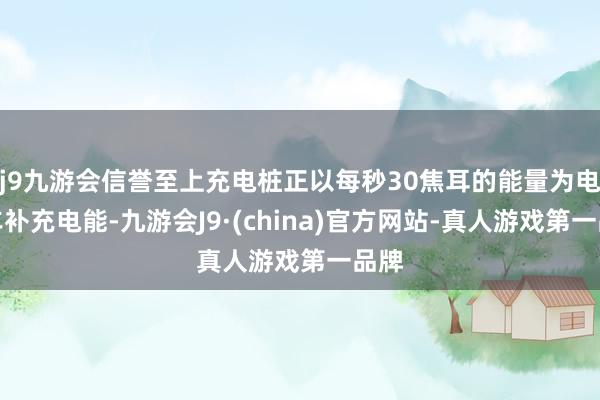 j9九游会信誉至上充电桩正以每秒30焦耳的能量为电动车补充电能-九游会J9·(china)官方网站-真人游戏第一品牌